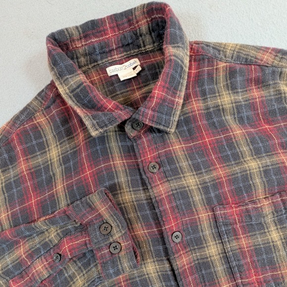 Carbon2Cobalt Other - Carbon2Cobalt‎ Flannel Button Up Shirt Mens Large Red Plaid Casual